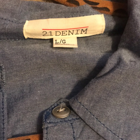 Forever 21 Faux Denim Crop Top - Picture 4 of 4